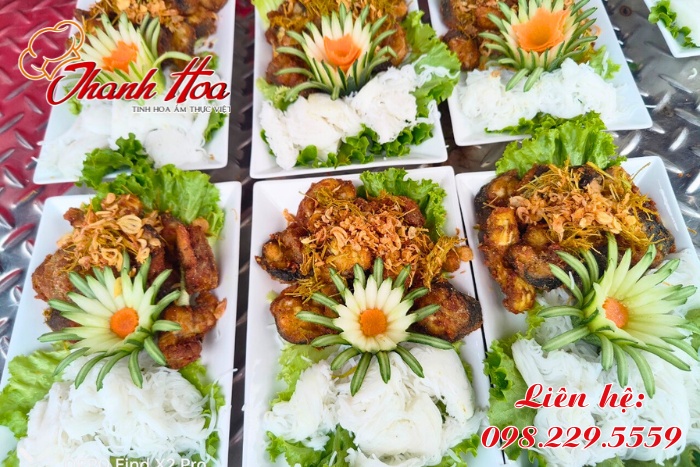 Các món ăn được chế biến từ nguyên liệu tươi sạch 100%