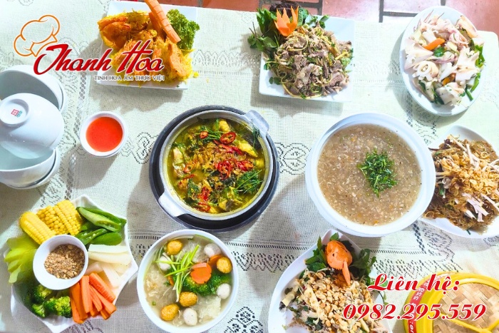 Nấu Cỗ Thanh Hoa phục vụ thực đơn cực kì phong phú