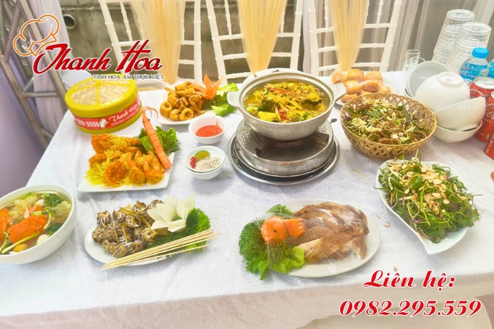 Nấu cỗ Thanh Hoa cung cấp thực đơn đa dạng, hấp dẫn