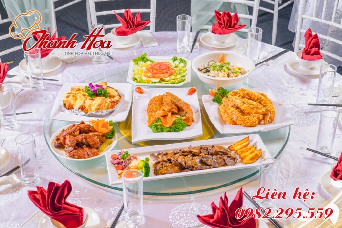 Nấu cỗ Thanh Hoa phục vụ những món ăn ngon, hấp dẫn, đẹp mắt