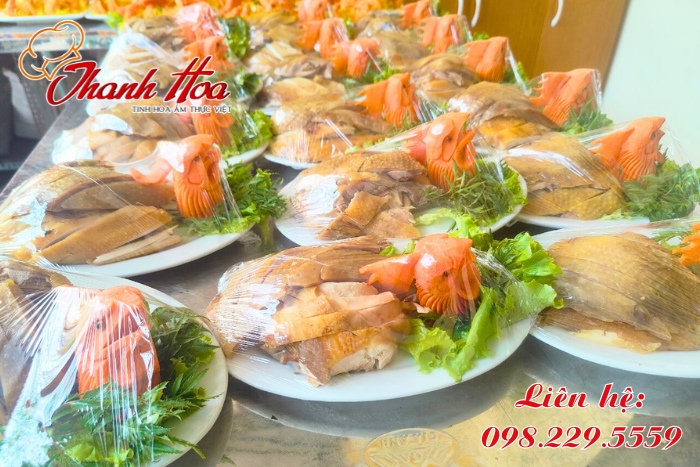 Các món ăn được chế biến đảm bảo an toàn vệ sinh thực phẩm