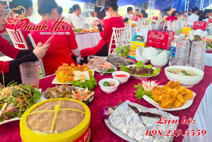 Thanh Hoa cung cấp thực đơn đa dạng, phong phú