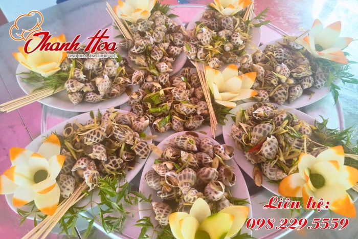 Nguyên liệu tươi ngon, được nhập ngay trước tiệc