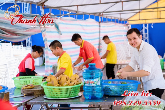 Thanh Hoa cung cấp dịch vụ nấu tiệc cưới tại nhà ở Bỉm Sơn