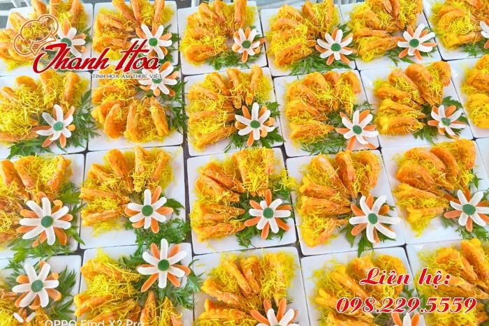 Các món ăn được chế biến thơm ngon, đẹp mắt