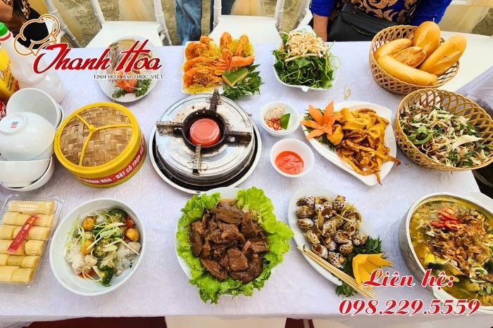 Nấu cỗ Thanh Hoa cung cấp thực đơn đa dạng và phong phú