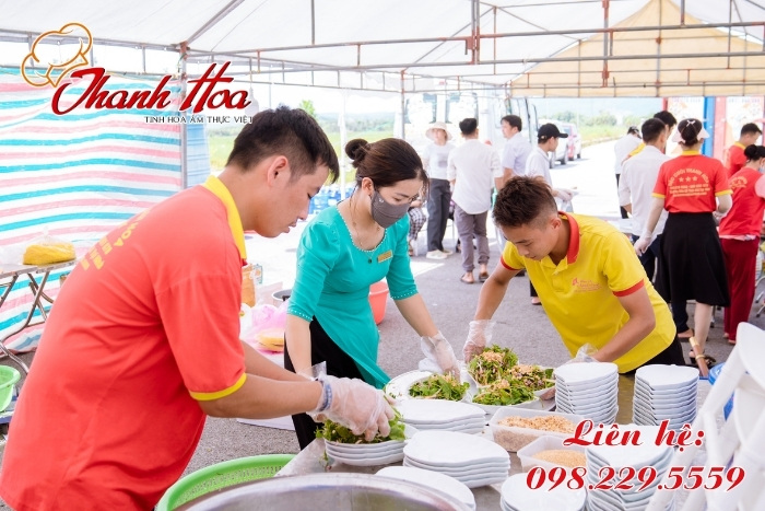 Thanh Hoa chuyên nhận tổ chức tiệc cưới tại nhà ở Phúc Thọ