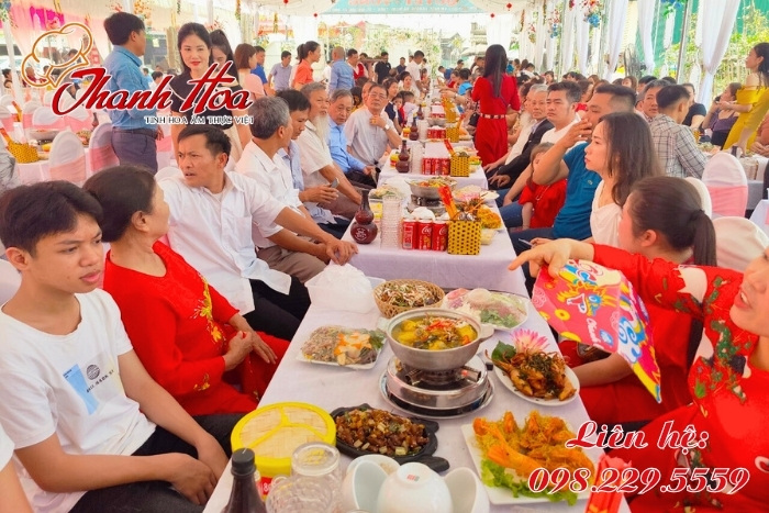 Dịch vụ nấu cỗ tại Nông Cống phục vụ đa dạng loại hình tiệc