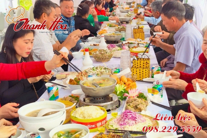 Nấu cỗ Thanh Hoa cung cấp dịch vụ nấu tiệc cưới tại nhà ở Lang Chánh