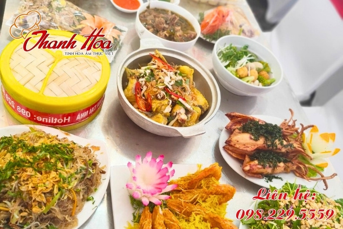 Dịch vụ nấu tiệc cưới tại nhà ở Lang Chánh với menu đa dạng, phong phú
