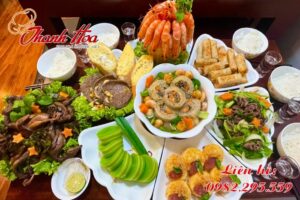 Mâm cỗ tiệc Rằm tháng 7
