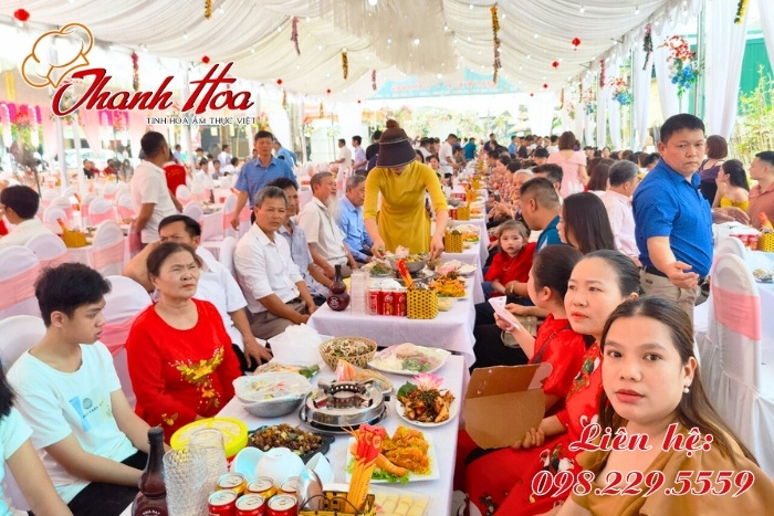 Nấu cỗ Thanh Hoa nấu cỗ cưới tại Bỉm Sơn
